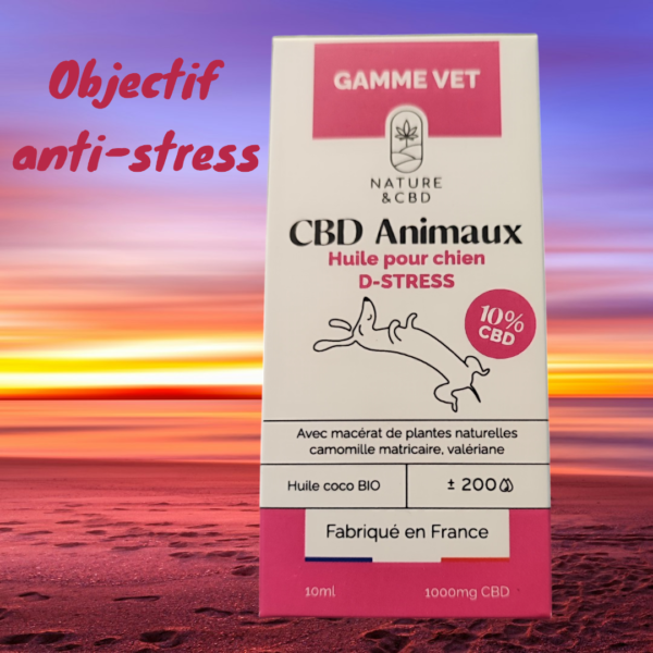 Huile pour chien D-stress 10% CBD