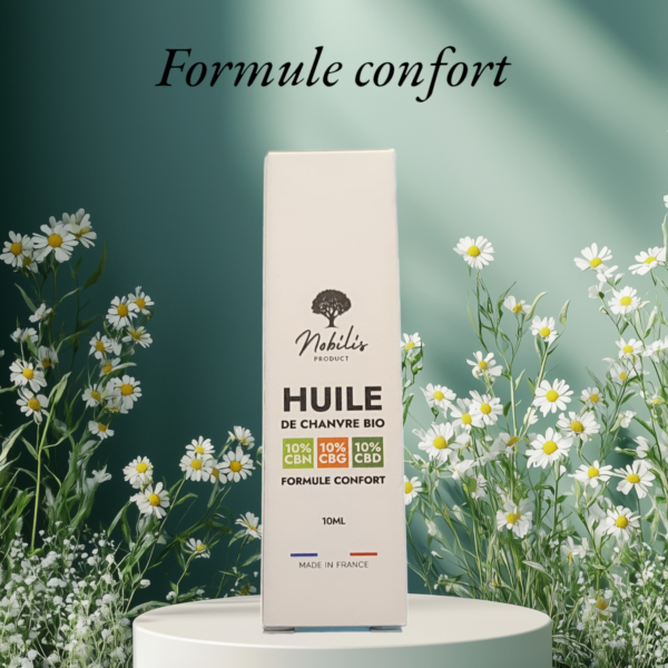 Huile 10% CBD, 10% CBG, 10% CBN -Formule confort– 10 ml