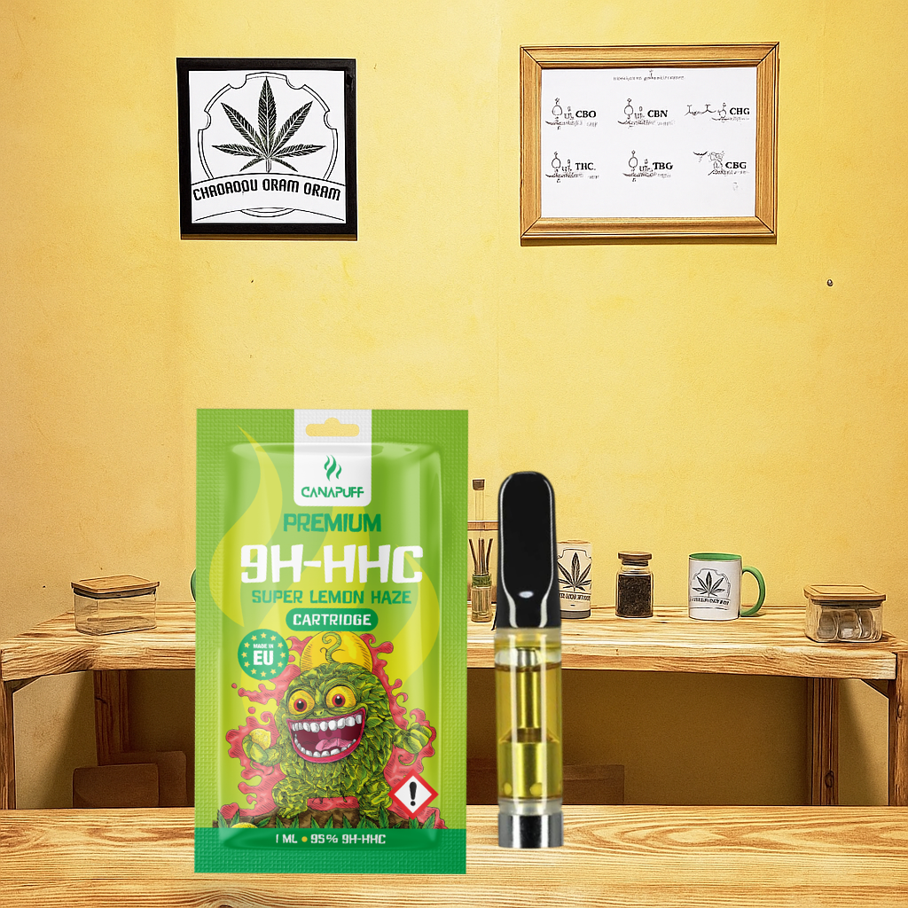 Cartouche Super Lemon Haze 9H-HHC – terpènes citron puissant -